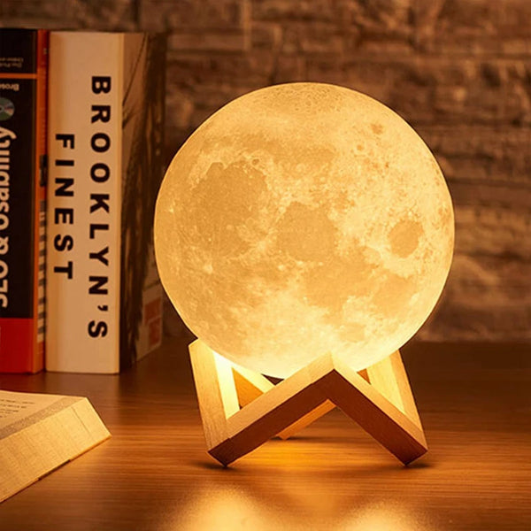 Galaxy Moon Night Light
