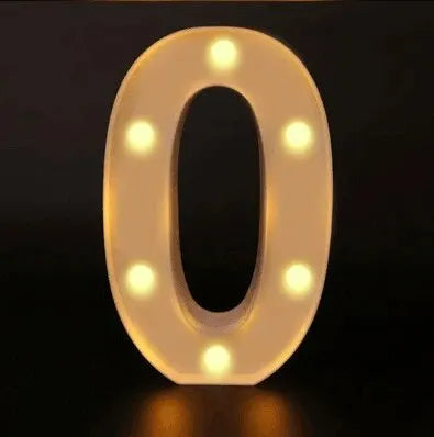 Number Letter Lamp Luminous Alphabet LED Lights Decororation Night Light for Home Wedding Birthday Christmas Party Decoration