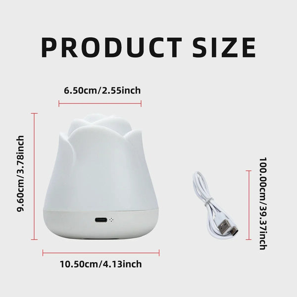 Night Lights for Bedroom Sleeping Lamp Rose Decor Light USB Charging Touch Led Lights For Christmas Gift House Decoration light