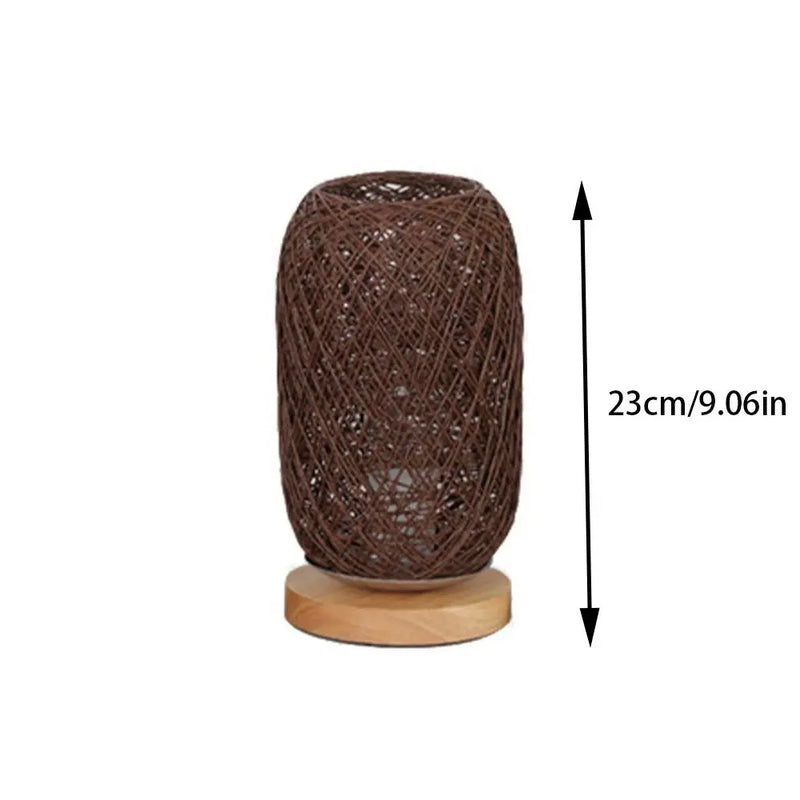 Decor Lighting Wooden Twine Led Night Light Creative USB Plug Table Lamp Romantic Dimming Switch Bedside Lamp Bedroom