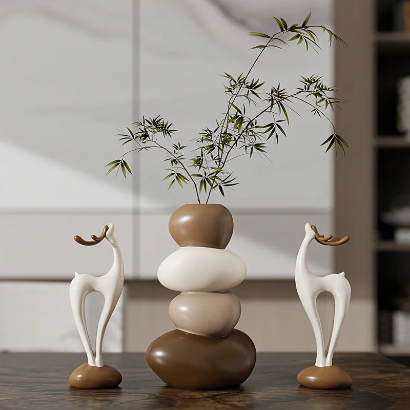 Deer Vase Decor