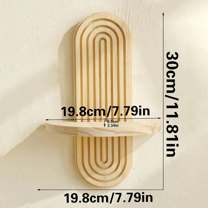 Boho Wooden Wall Shelves